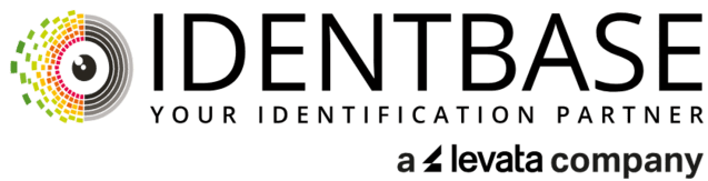 Logo von Identbase mit einer stilisierten Schallplatte und bunten, kreisf&ouml;rmigen Elementen.